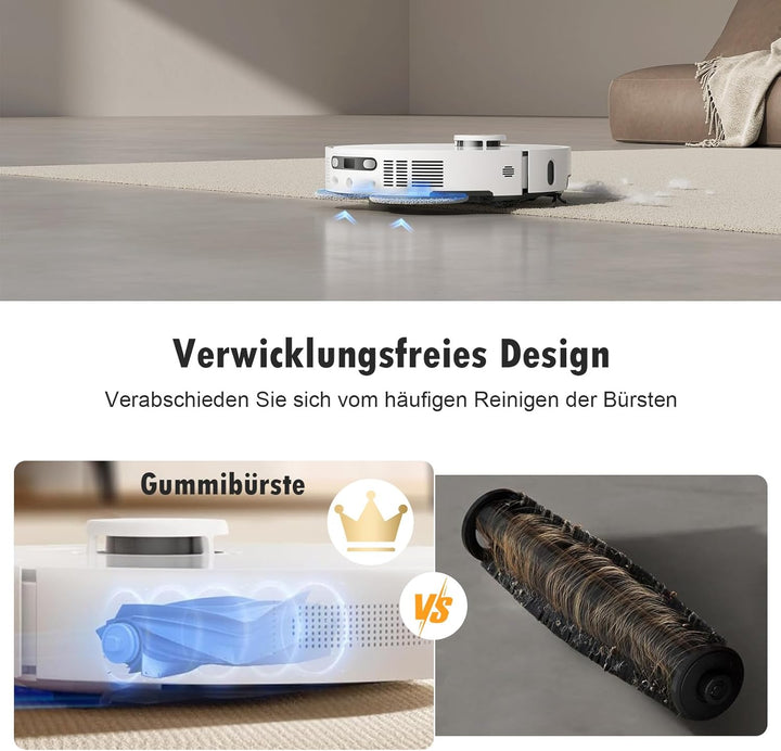 4 Stück Hauptbürste Ersatzteile für Dreame L10s Ultra Gen 3 / Gen 2 / D10 Plus Gen 2 / X40 Ultra / L
