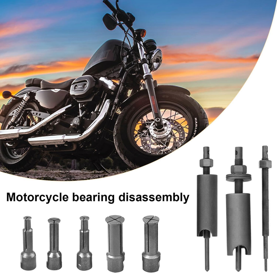 QZQUFJ 8 Stücke Lagerabzieher, Kugellager Abzieher, 9-23mm Innenlager Abzieher Set, Motorradgehäuse