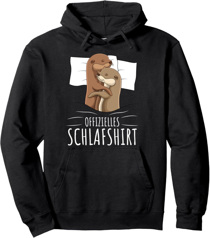 Offizielles Schlafshirt Otter Schlafanzug Seeotter Pullover Hoodie