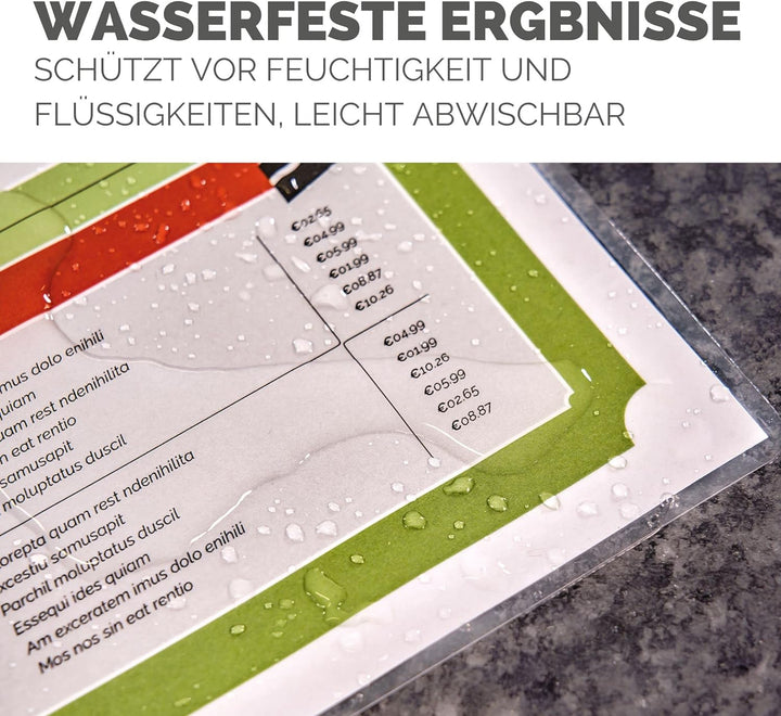 Fellowes Laminierfolien A4, glänzend, Laminierfolie mit 80 mic pro Seite, mit ImageLast Ausrichtungs