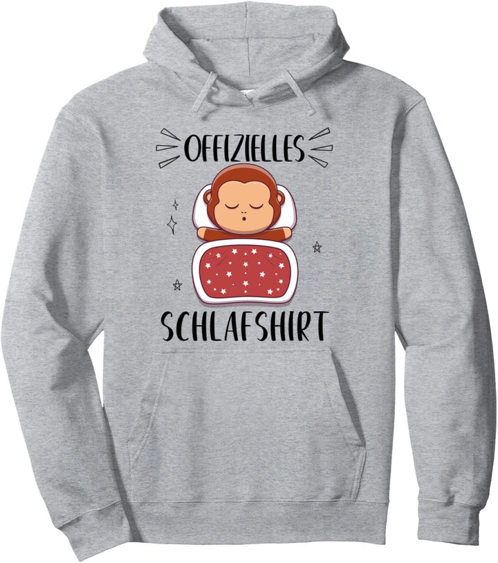 Offizielles Schlafshirt Affe Schlafanzug Pyjama Pullover Hoodie
