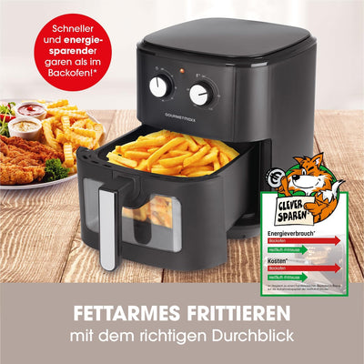 GOURMETmaxx Heissluftfritteuse 6,2 L (1500 W) | AirFryer mit Abschaltautomatik für punktgenaue Ergeb