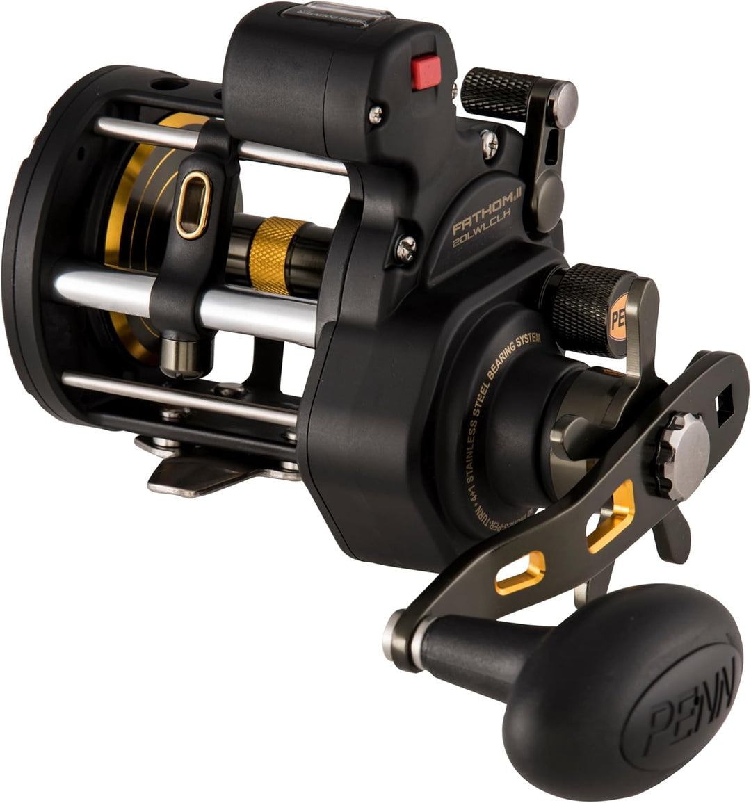 Penn Fathom II Level Wind Multiplier Rolle – Salzwasser Angelrolle für Boot, Ufer und Kajak Angeln 2