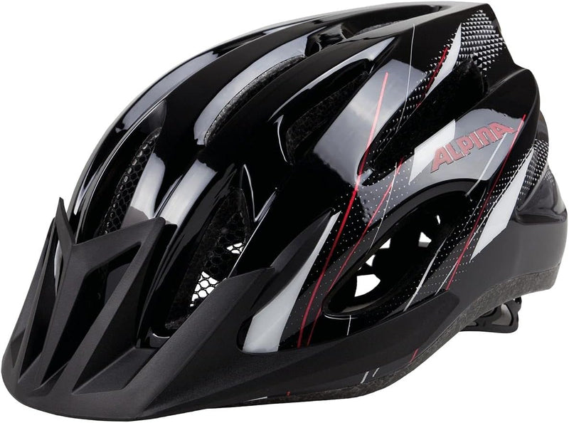 ALPINA MTB 17 Fahrradhelm 54-58 cm Black-White-Red, 54-58 cm Black-White-Red