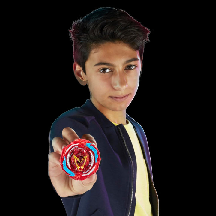 Beyblade Burst QuadStrike Zeal Achilles A8 Starter Pack, Battle Kreisel mit Starter, Spielzeugset fü