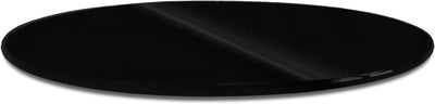 iomangio® Glasplatte Rund Ø 70cm Durchmesser Schwarz - Glasscheibe aus gehärtetem ESG Glas 8mm Dick