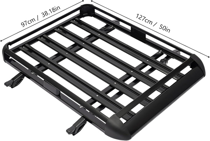 Auto Aluminium Korb Dachgepäckträger Dachträger Korb Fracht Relingträger Dachkorb Auto Gepäckkorb Sc