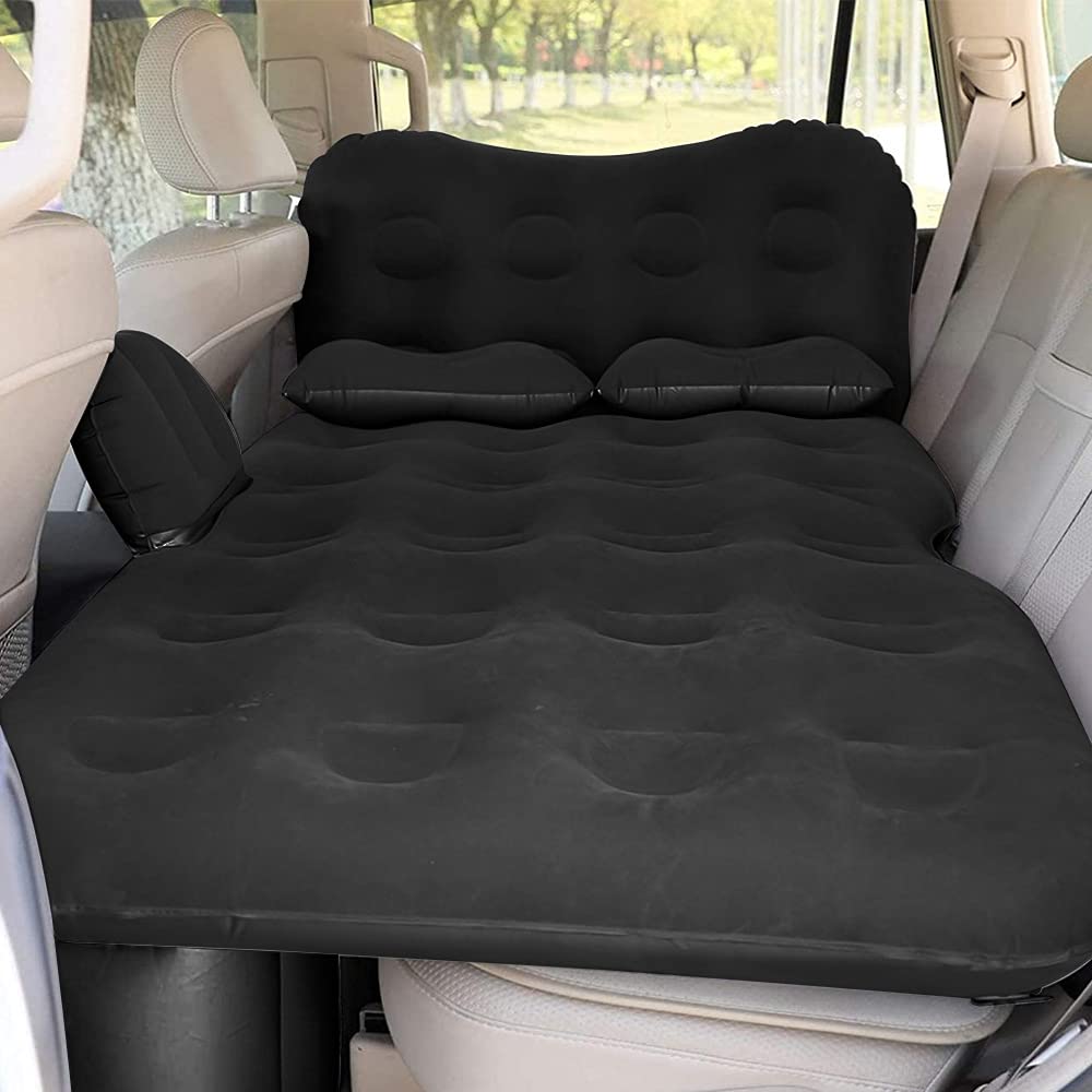 SAYGOGO Aufblasbare Auto Luftmatratze/Reisebett, verdicktes Campingbett, Isomatte mit Auto-Luftpumpe