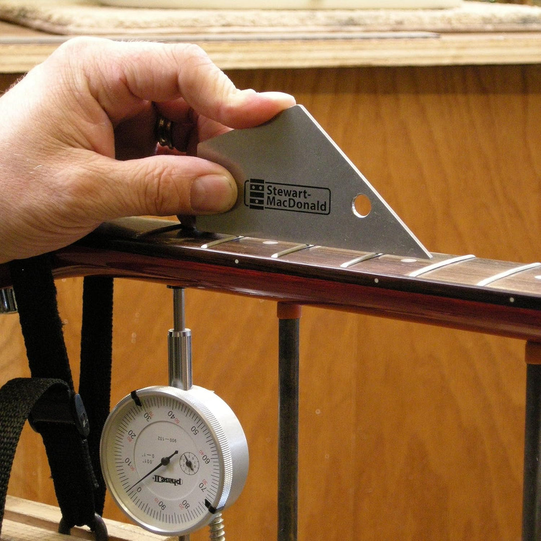 StewMac Fret Rocker - Bundwippe – Das Original 4-in-1-Mini-Geigenbauer-Werkzeug aus Edelstahl, präzi