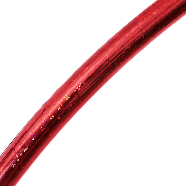 hoopomania Kinder Hula Hoop, Glitter Farben, Ø60/70/80cm Ø70cm Rot, Ø70cm Rot