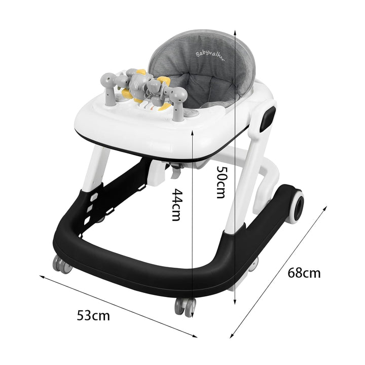 Lauflernhilfe für Babys, 2-in-1, mit abnehmbarem musikalischen Aktivitätstablett, Lauflernhilfe für