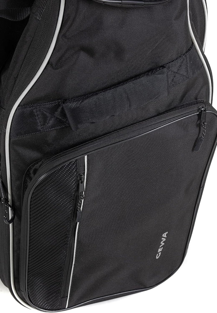 GEWA Gitarren Double Gig-Bag Prestige 25mm 2 E-Bässe, stabiler Komfortgriff, zusätzlicher Frontgriff