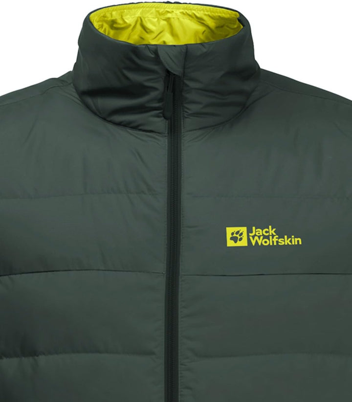 Jack Wolfskin Herren Ather Down Jkt M Daunenjacke S black olive / firefly, S black olive / firefly