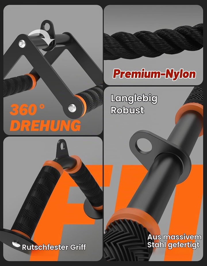 Fitarc Cable Machine Attachment Set-Orange