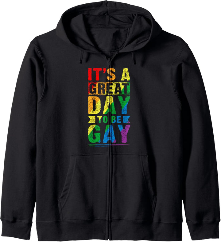 LGBT Spruch, Regenbogen LGBT Pride Flaggenfarben Kapuzenjacke