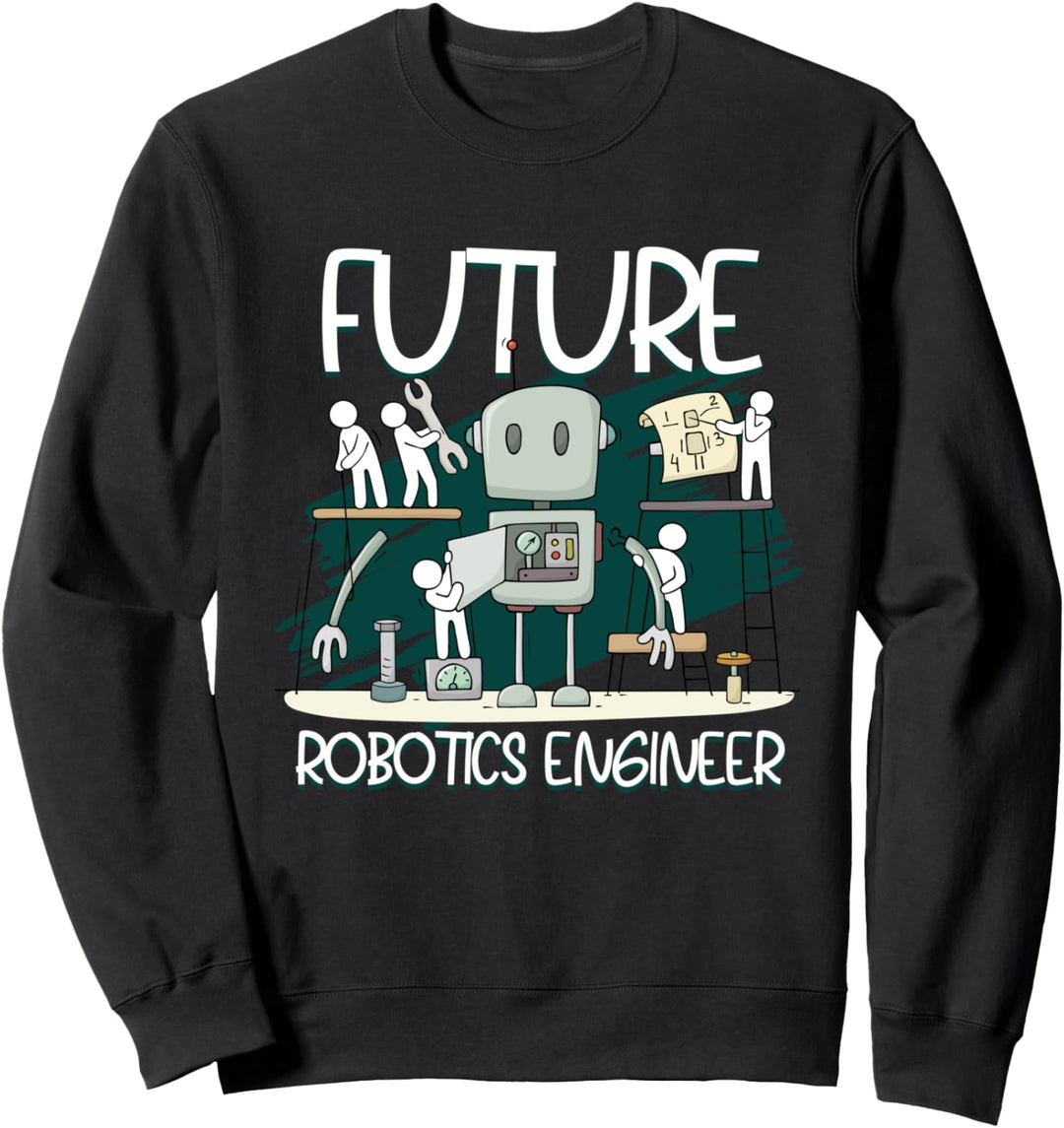 Zukünftiger Robotik-Ingenieur Baumaschinen Robotik Sweatshirt