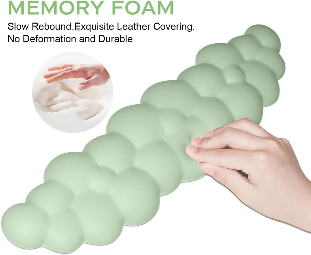 JIKIOU Tastatur-Handgelenkauflage in Wolkenform, mit rutschfester PU-Basis, bequemer Memoryschaum, f