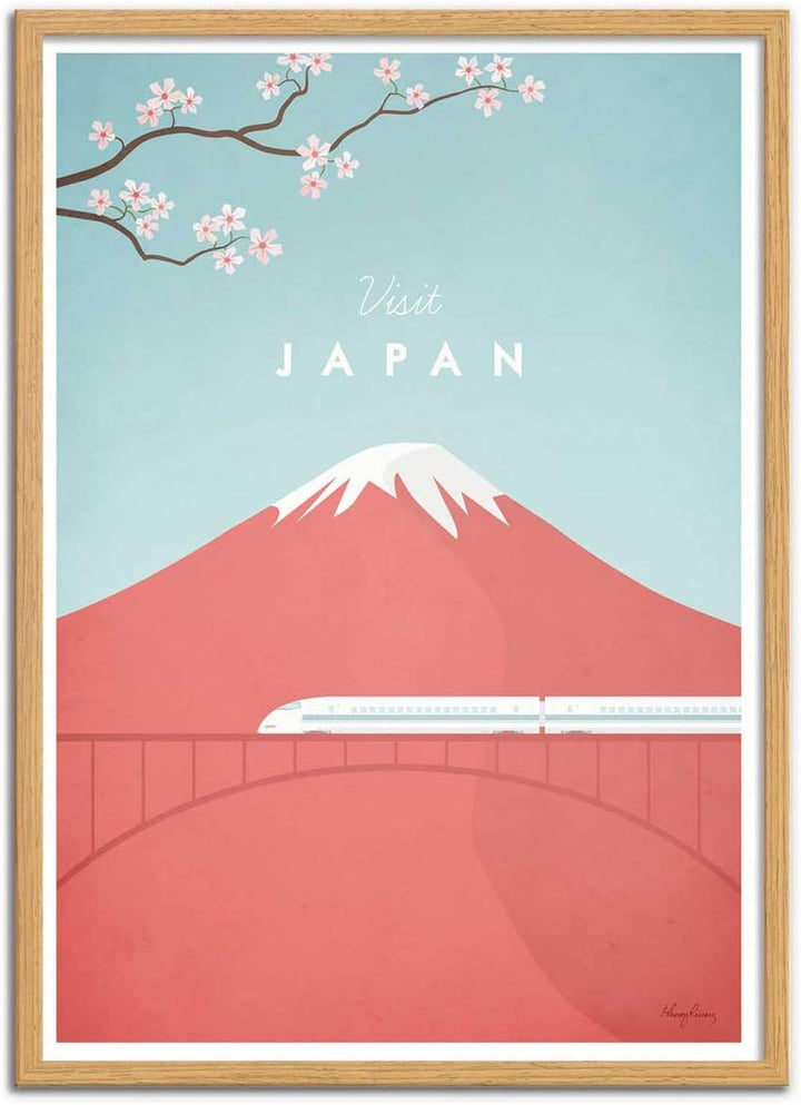 Wall Editions Art-Poster - Visit Japan - Henry Rivers