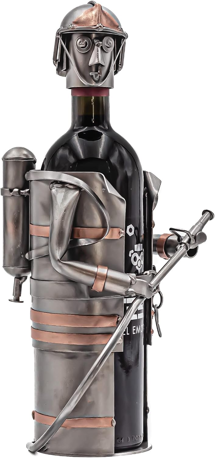 STEEMO Feuerwehrmann Weinflaschenhalter