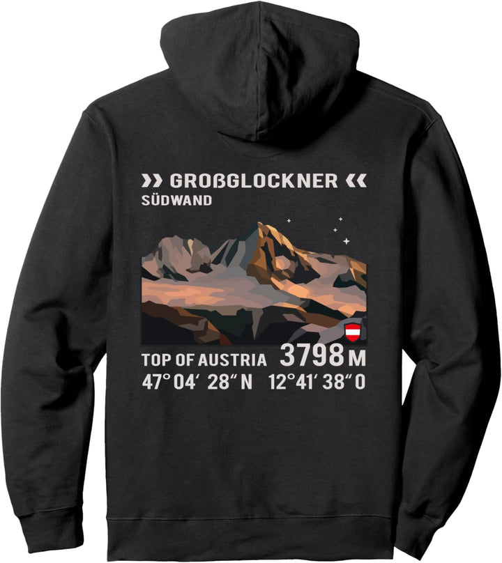 Berg Grossglockner Österreich Bergtour Klettern Wandern Geschenke Pullover Hoodie