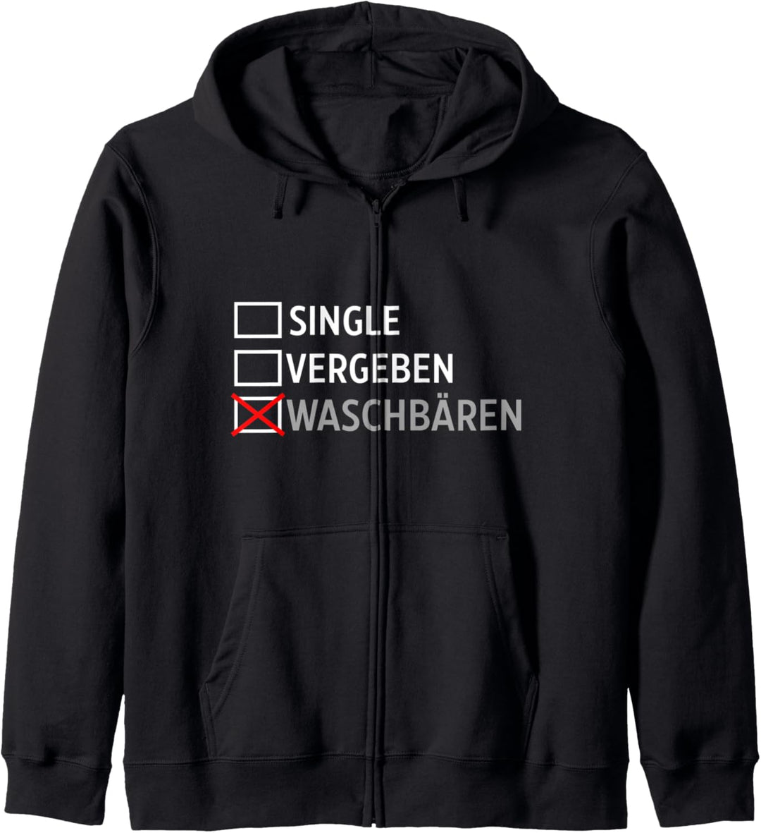 Single Vergeben Waschbär Kapuzenjacke