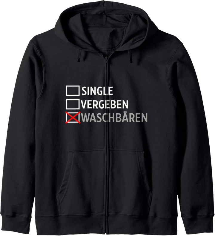 Single Vergeben Waschbär Kapuzenjacke