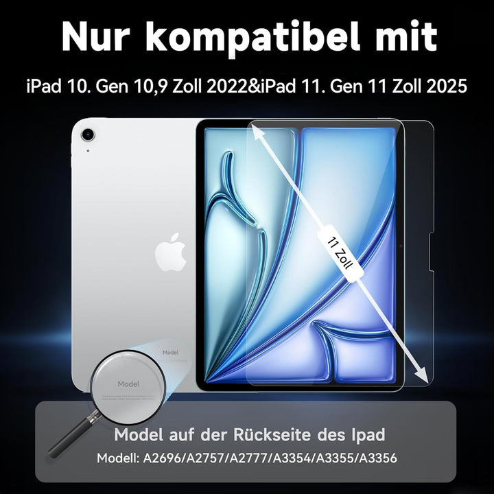 2 Stück Like Paper Folie Kompatibel mit iPad 10. Gen 10,9 Zoll 2022/iPad 11. Gen(A16) 11 Zoll 2025,
