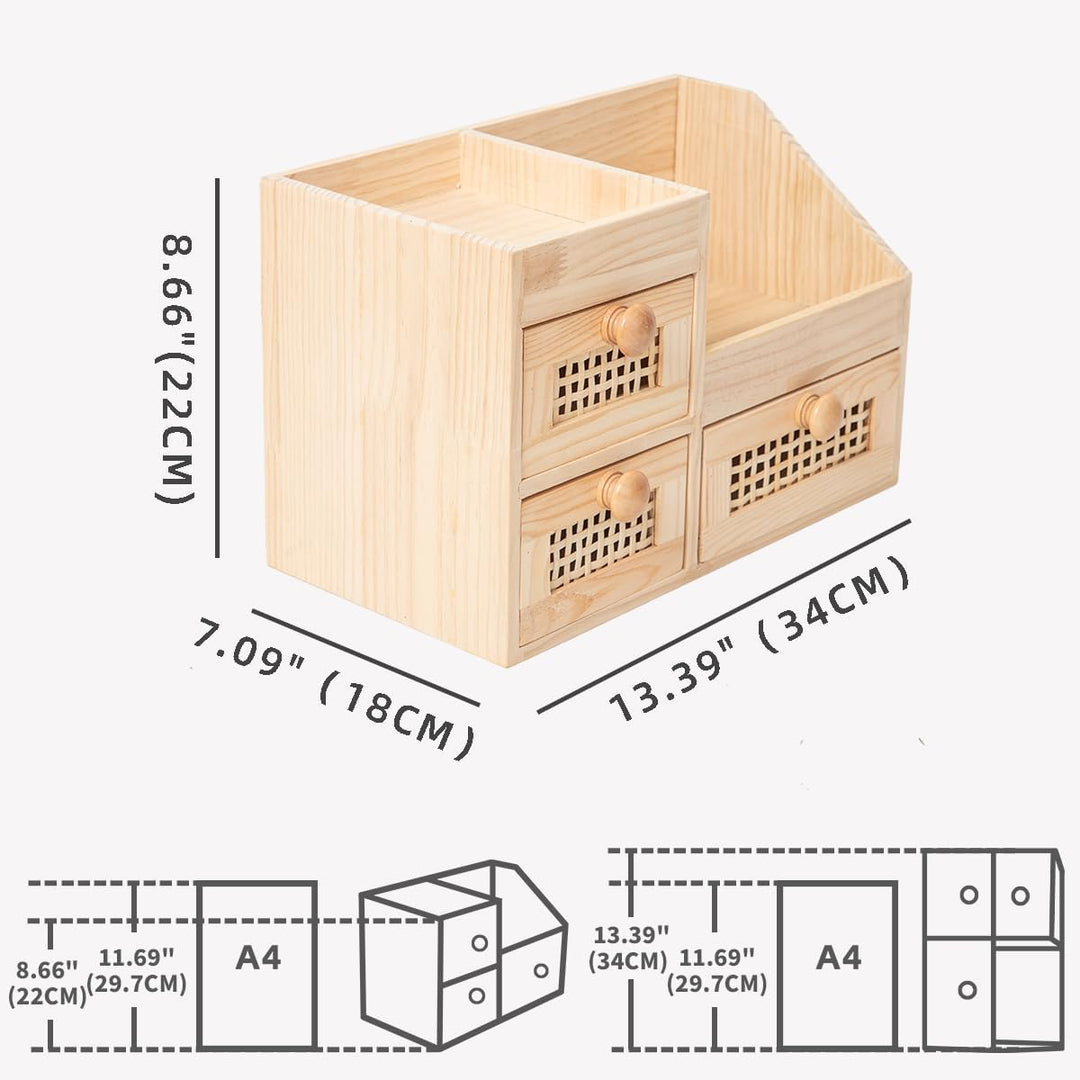 Minischublade aus bambus, arbeitsnische/küche/schlafzimmer nicht zusammenbauen, nicht zusammenbauen
