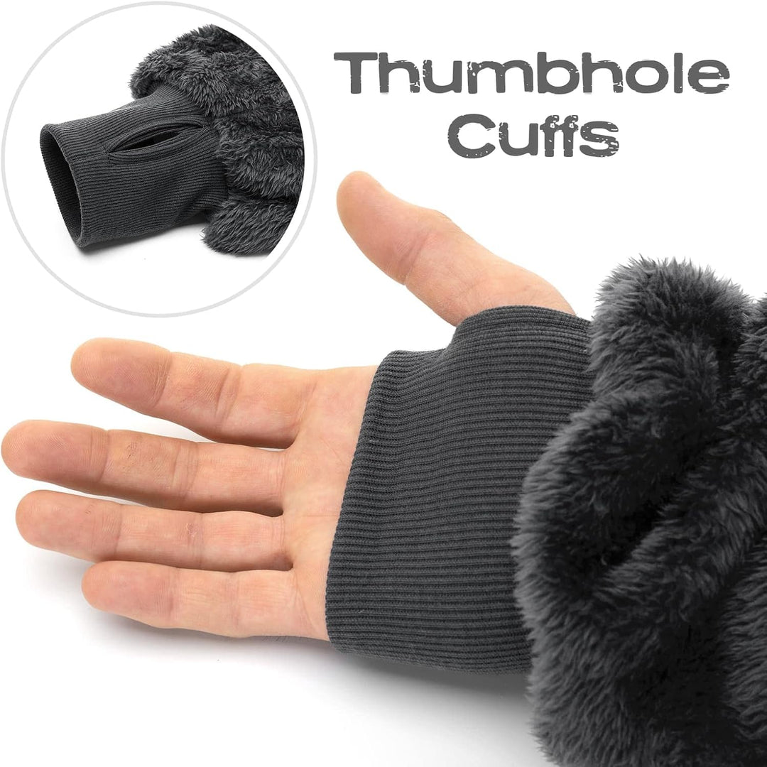 Snug Rug Schiefergrau Tragbare Decke Hoodie – Decke mit Ärmel Sherpa Fleece Erwachsene Pullover Kapu