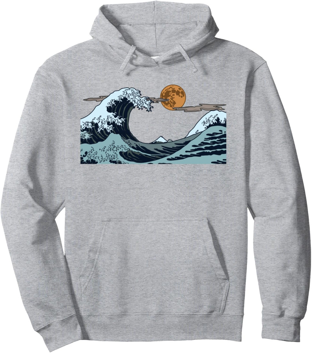 Kanagawa Waves Art Beach Surfer Sommer Surfen Japanische Surfen Pullover Hoodie