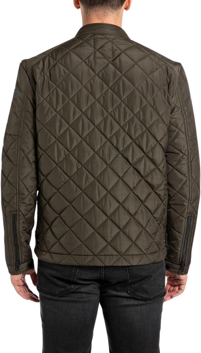 Replay Herren Steppjacke Übergangsjacke ohne Kapuze XS 935 DARK OLIVE, XS 935 DARK OLIVE