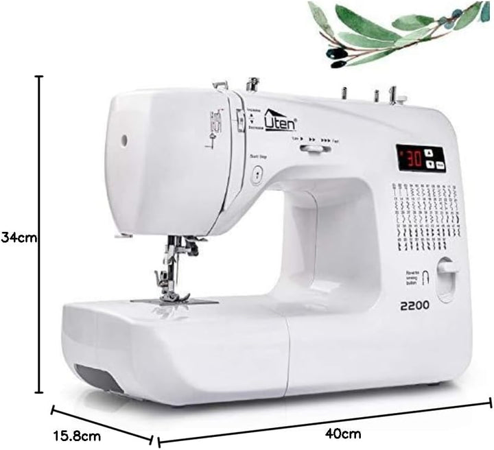 Nähmaschine Elektrisch Freiarm Computer-Nähmaschine mit 60 Stichprogramme für Anfänger Profi, Weihna