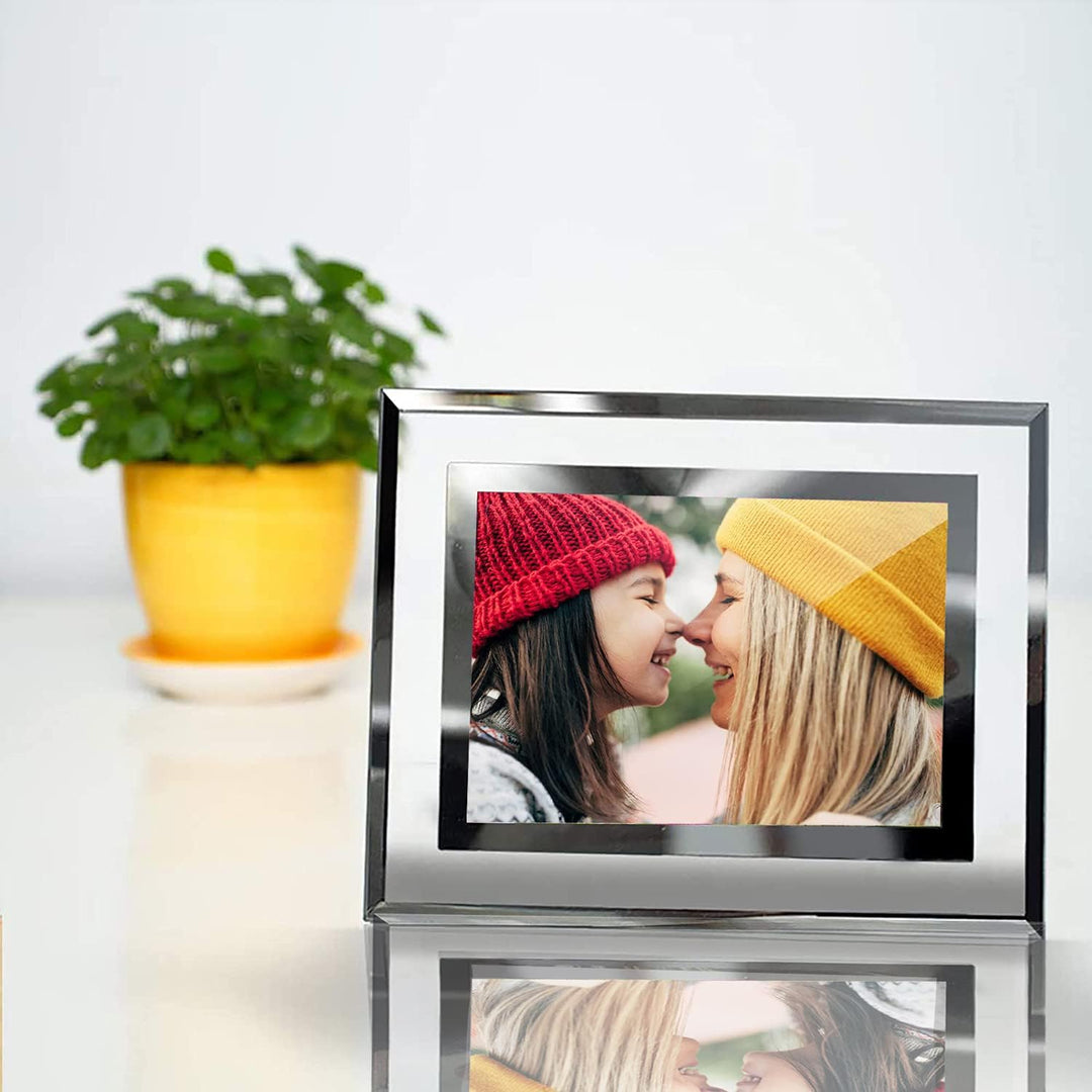 ASelected Bilderrahmen Glas 4er Set für Bilder 10x15 cm Glas Fotorahmen Photo Frame Glass Foto Rahme