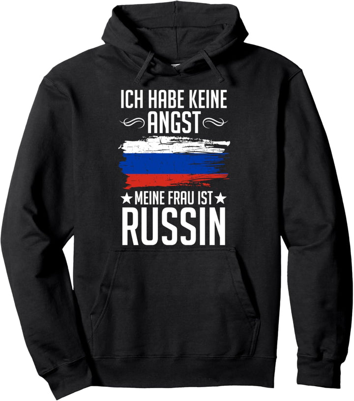 Meine Frau Ist Russin Russen Russland Russisches Pullover Hoodie