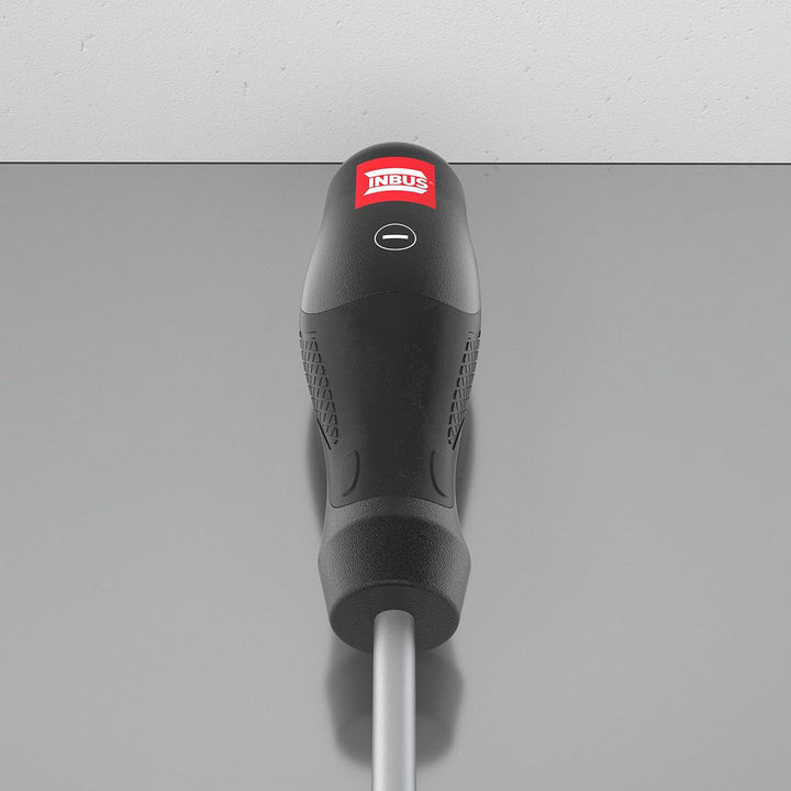 INBUS® 73790 Schraubendreher Set 6tlg, SL3–6.5 & PH1–2, mit HybridTouch & GrayTip 4× SL & 2× PH, 4×