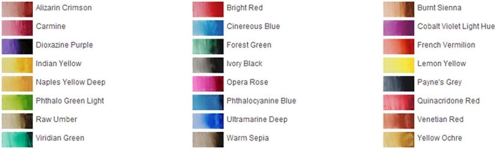 Sennelier - Aquarellfarbe - Set mit 24 halben Naepfchen 1 Stück (1er Pack) beige, 1 Stück (1er Pack)