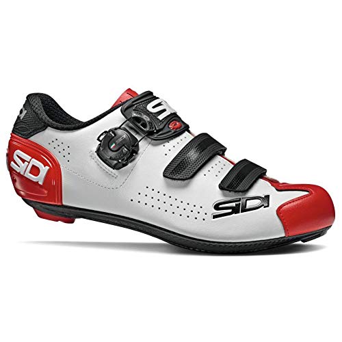 Sidi Alba 2 Radschuhe Weiss Schwarz Rot 37 EU, Weiss Schwarz Rot 37 EU