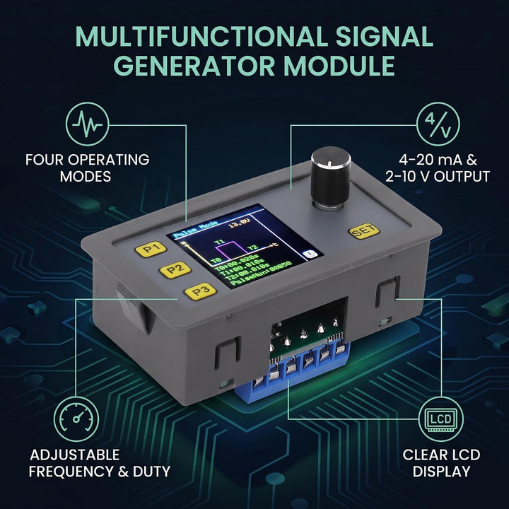 Fafeicy WSFG-06 PWM Signalgenerator Modul, 4-20mA 2-10V Impulsverstellbares Modul, Sinuswellensignal