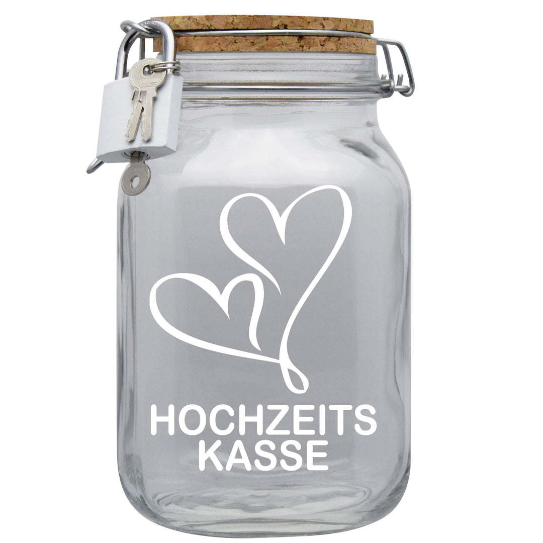 Spardose Hochzeitskasse Geld Geschenk Idee Transparent XL