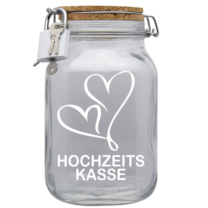 Spardose Hochzeitskasse Geld Geschenk Idee Transparent XL