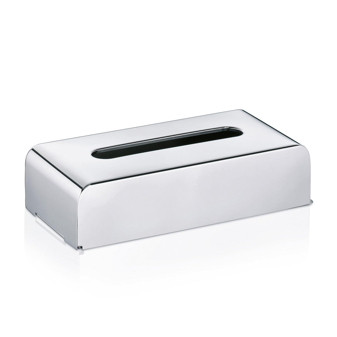 Kela 22860 Kosmetiktuchbox mit Wandhalterung, 27x 12,5X 7cm, Edelstahl 18/10, Faber, Silber Glänzend
