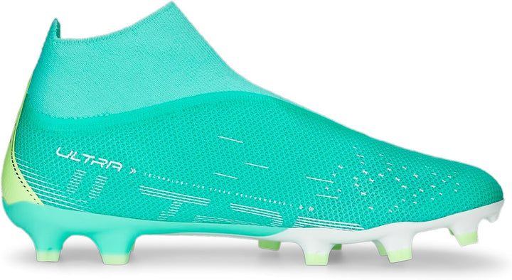 PUMA Herren Ultra Match+ Ll Fg/Ag Fussballschuh, 46.5 EU Electric Peppermint Puma Weiß Fast Gel