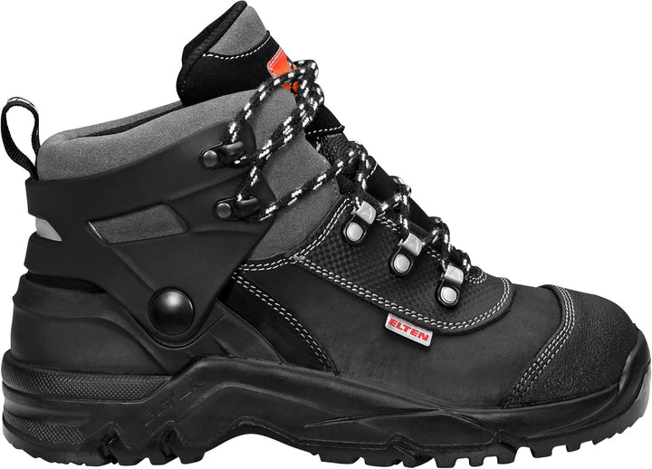 ELTEN Sicherheitsschuhe DINO black S3, Herren, Umknickschutz, leicht, schwarz, Stahlkappe - Grösse 4