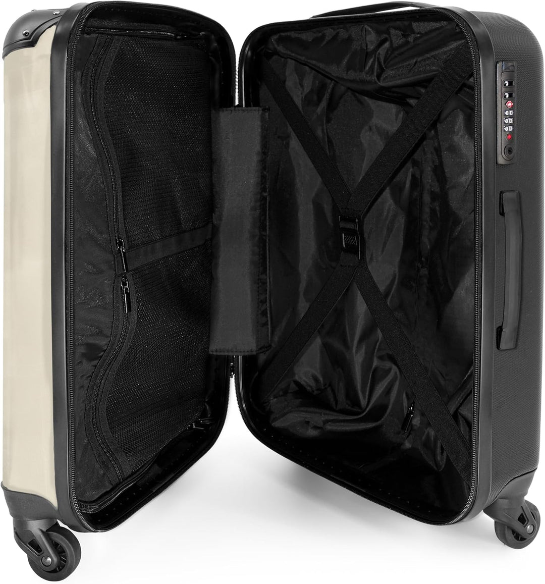 Koffer Mittelgross 67x43x25 cm Hartschalenkoffer L Trolley Rollkoffer 4 Rollen Leicht Hartschale Mit