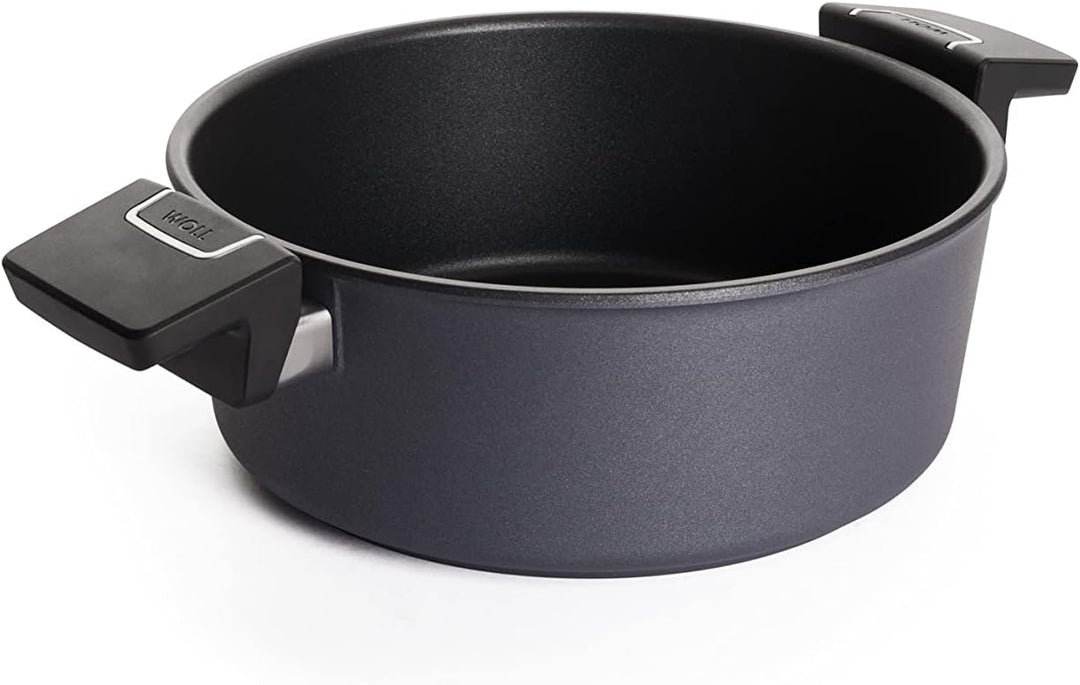 Woll Diamond Lite Kasserolle - Induktiv -, Ø 24 cm Ø, 9 cm hoch, 3.8 Liter, mit 2 Seitengriffen - Ge