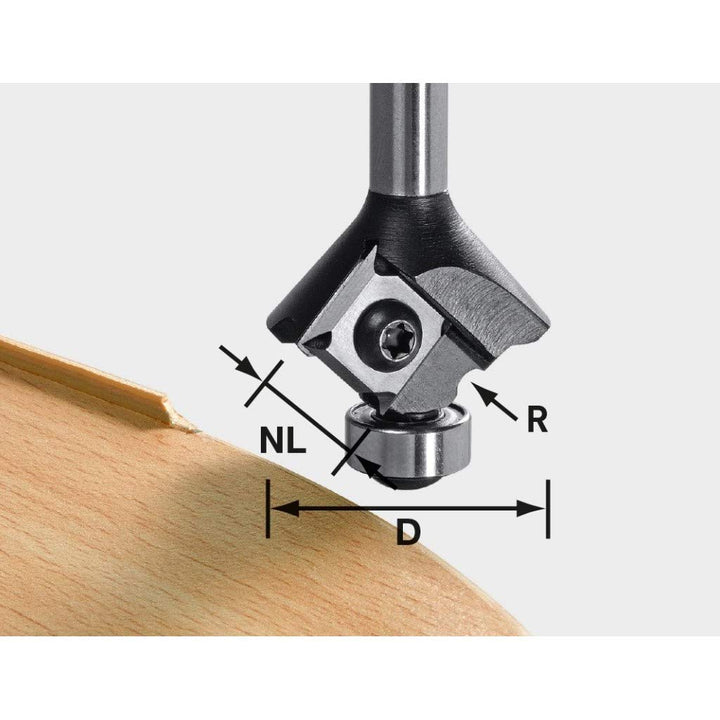 Festool Abrundfräser-Wendeplatten S8 HW R3 D28 KL12,7 MFK
