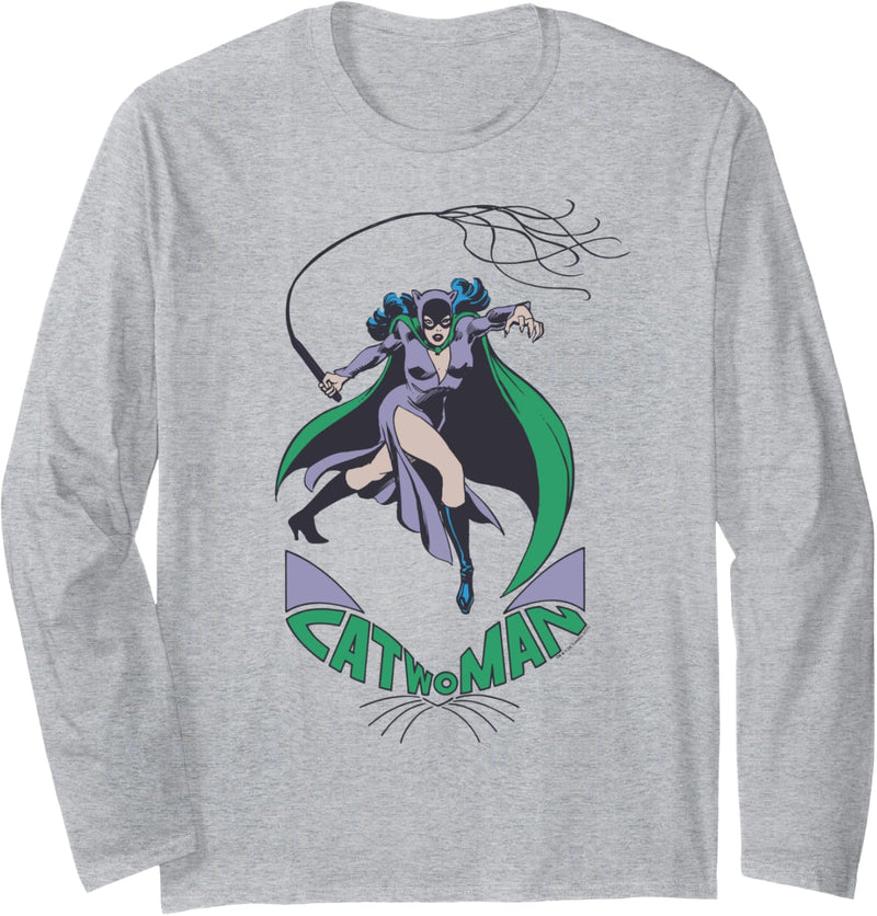 Batman Catwoman With a Whip Langarmshirt