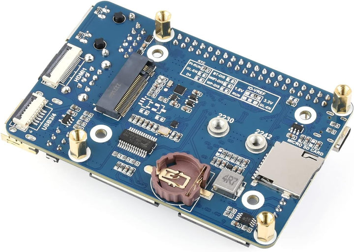 Waveshare Mini Base Board Designed for Raspberry Pi Compute Module 4 Powerful Functions in A Small S