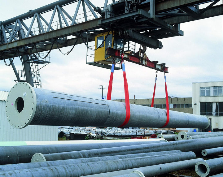 Braun GmbH Braun 30012HB Hebeband 3000 kg Tragkraft, 1 m Länge mit verstärkten Endschlaufen, gelb, 1