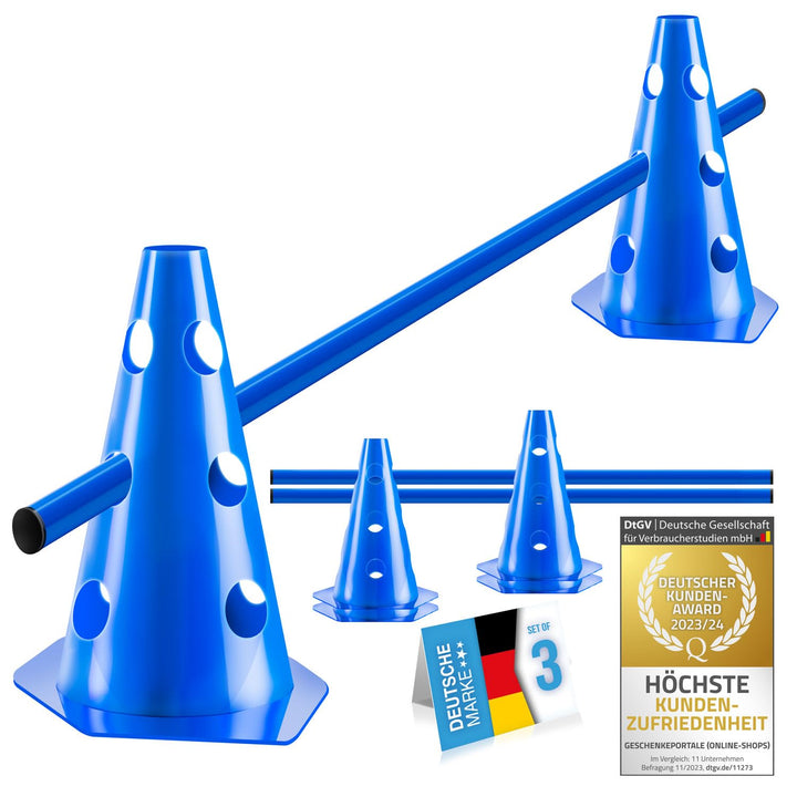 all Pets United® Steckhürden Set für Hunde; Agility Trainingszubehör für Hunde & Pferde; Hürdenset m